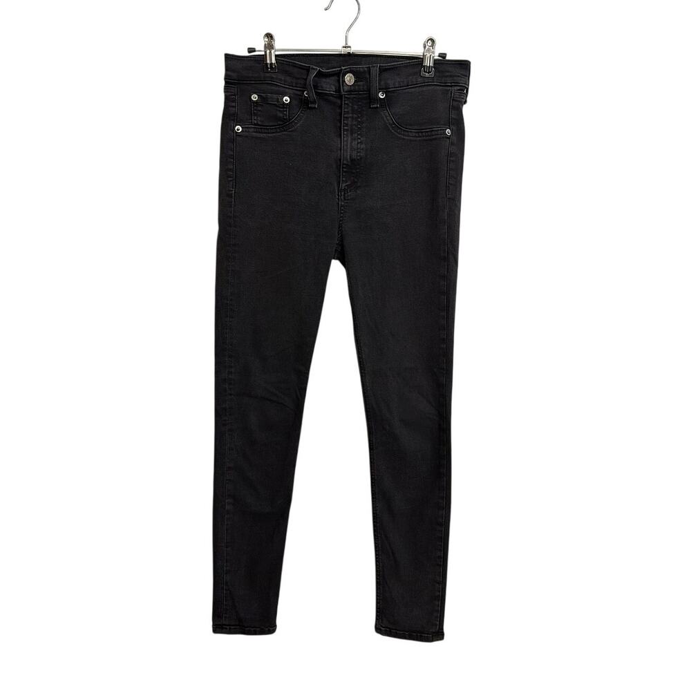 Rag & Bone Skinny Jeans Womens 29 Black High Rise Ankle Made in USA